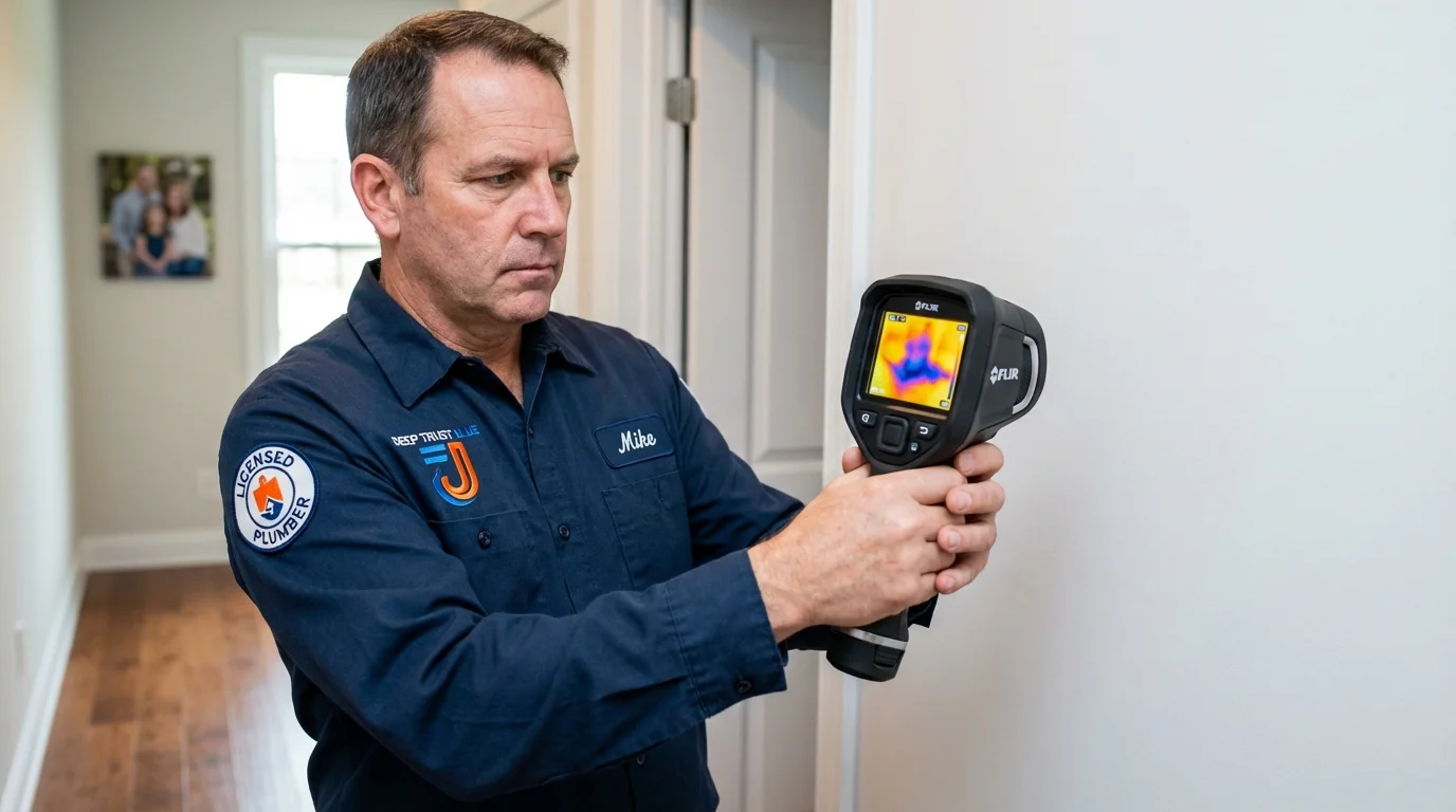 Thermal imaging leak detection by Johns Plumbing LLC in Mountlake Terrace
